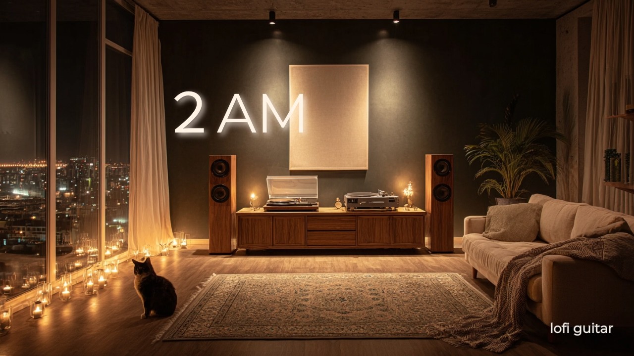 2AM Вибрации – Уютная Lo-Fi гитара для глубокой концентрации и сна