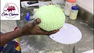How to make a suspended calabash fondant cake part 3