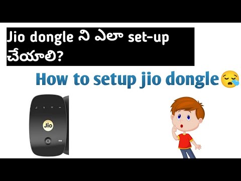 how to setup jio hotspot||jio dongle  telugu