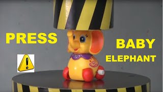 The Hydraulic Press Crushed A Layer Of A Toy, Presses A Case From Plastic