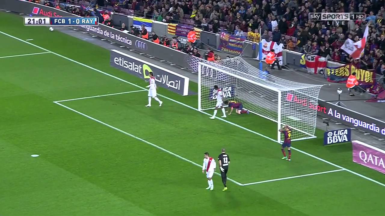 (1st Half) La Liga 15.02.14 Barcelona vs Rayo Vallecano 720pHD - YouTube