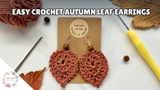EASY Crochet Autumn Earrings | Fast