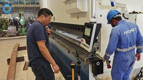 Installation,commissioning,testing and training of CHD-PB-50062 (500TON/6200) CNC press brake