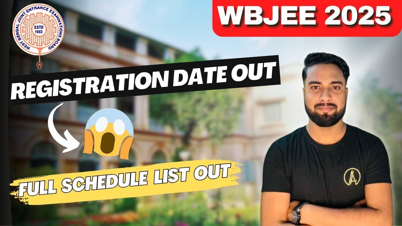 WBJEE 2025 Registration date out🔥😲| Full schedule list⁉️| No change in exam date 😲|Wbjee 2025 update