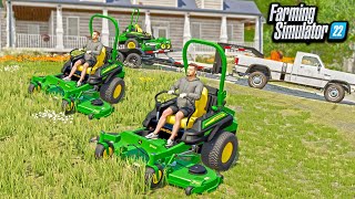 $1,000,000 MOWING & LANDSCAPING BUSINESS! (ROLEPLAY) | FARMING SIMULATOR 22