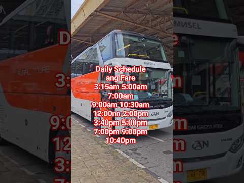 ZAMBOANGA CITY to CAGAYAN DE ORO CITY DIALY TRIPS SCHEDULE