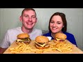 МУКБАНГ ДОМАШНИЙ ФАСТФУД ГАМБУРГЕР КАРТОШКА ФРИ| MUKBANG HOMEMADE FAST FOOD HAMBURGER FRIES