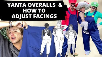 EASY Tutorial on How to Adjust Facings and Yanta Overalls Pattern Review (Helen’s Closet)