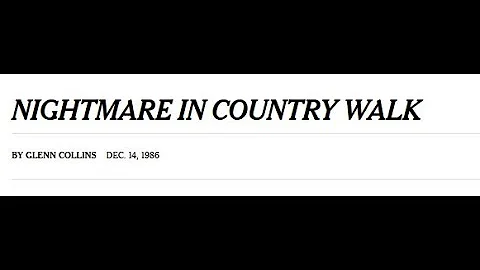 Frank Fuster: The Nightmare of Country Walk