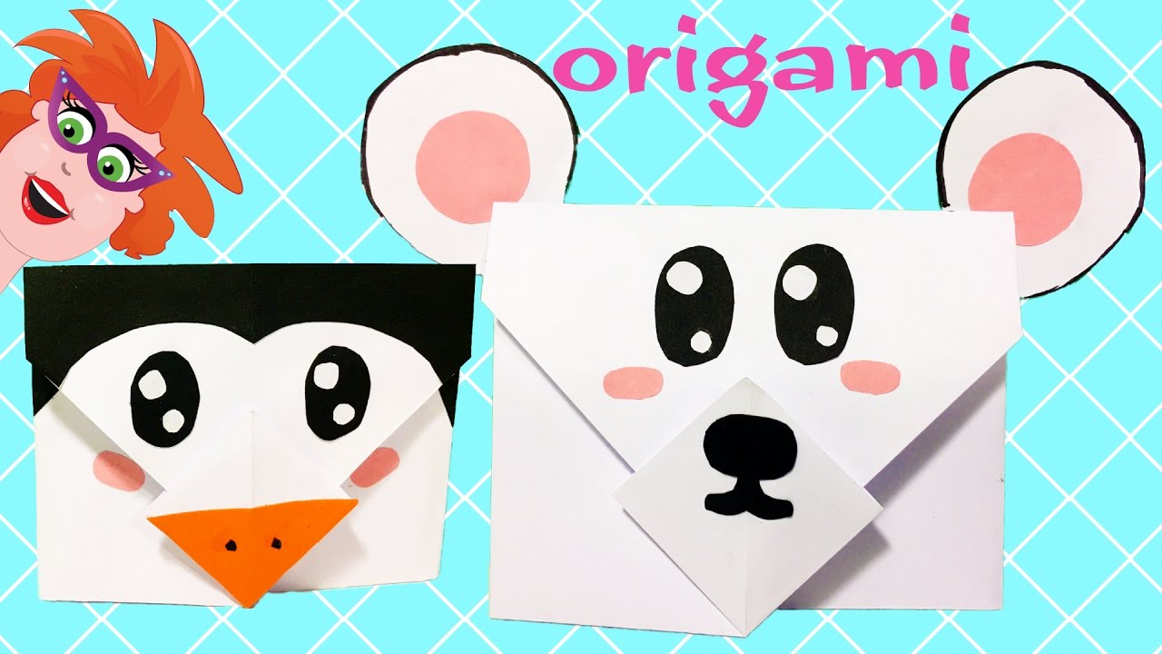 Wonderlijk Origami enveloppen maken van papier - YouTube BO-21