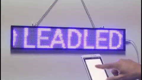How to Program Your Message by Your Smartphone of Leadleds WiFi Scrolling LED Sign