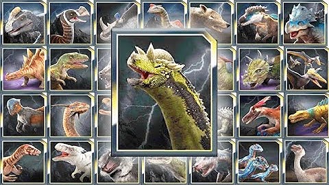 ALL 32 APEX HYBRIDS (TITANOTHOLUS) (JURASSIC WORLD ALIVE)