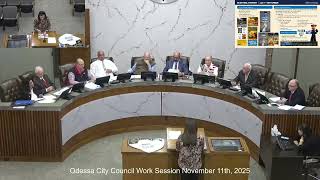 Odessa City Council Work Session November 11th, 2025