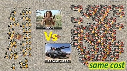 Tanya vs Apocalypse - Same Cost Battle: Red Alert 2