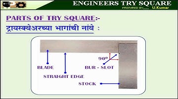 FITTER LESSON NO. 11 - ENGINEERS TRY SQUARE