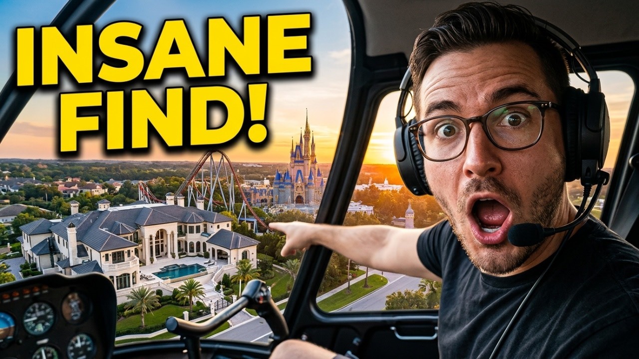 I Flew Over Orlando's Richest Neighborhoods & Theme Parks - #helicoptertour #themepark #orlando