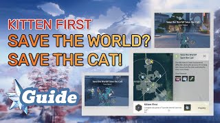 save the world?, save the cat! / kitten first achievement / wuthering waves screenshot 5