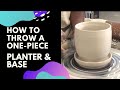 12  making a planter with base  one piece  handmade ceramics  pottery
