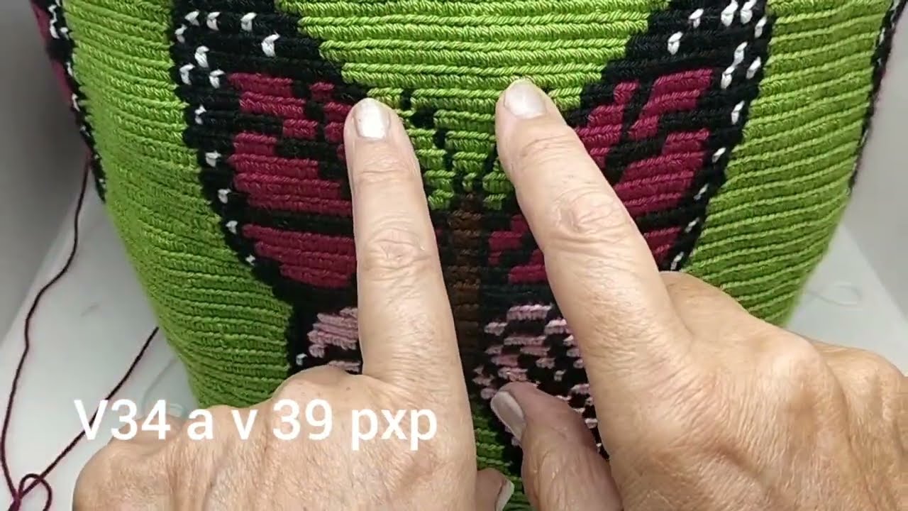 VIDEO 6. Mochila mariposas técnica wayuu