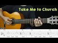 Take Me To Church - Hozier - Fingerstyle Guitar Tutorial + TAB & Lyrics