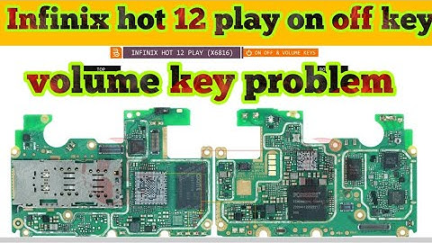 Infinix hot 12 play on off &  volume key not working solution