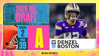 Browns select Denzel Boston in Second Round | 2026 NFL Draft Grades & Reaction