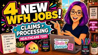 4 Work From Home Jobs Hiring Now! Claims, Processing & Healthcare Roles