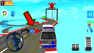 Ambulance Racing Game - Impossible Tracks #3 - Driving Simulator - Car Games - Android Games 2021 screenshot 3