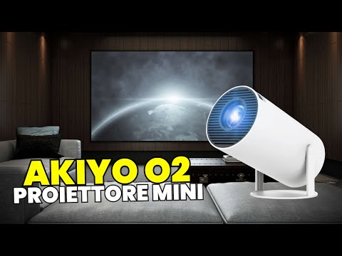 AKIYO O2 | MINI PROIETTORE PORTATILE 1080p Android TV 11 | UNBOXING TEST e RECENSIONE