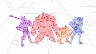 The Rise of the Teenage Mutant Ninja Turtles - Action Storyboard Test