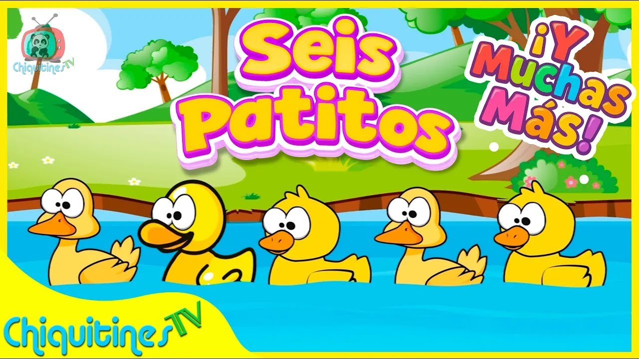 🦆 6 Patitos para Preescolar | 40 min de MUSICA INFANTIL Estimulación temprana 🛝🎶 | ChiquitinesTV