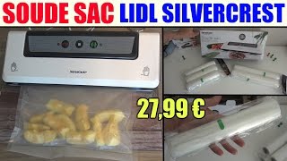 soude sac lidl silvercrest sfs 110 appareil de mise sous vide vacuum sealer  folienschweissgerät 