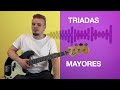 🔵Como tocar el bajo🔵 Triadas Mayores - Ejercicios sobre acordes de triadas en el bajo