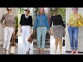 COMBINACIONES LOOKS Y OUTFITS para VESTIR bien MODA PARA MUJERES DE mas de 50 años 60 años 70 años