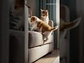 Puppy Needs a Boost 🐶 + Mom Cat Helps 🐱  아기 강아지를 도와주는 엄마 고양이