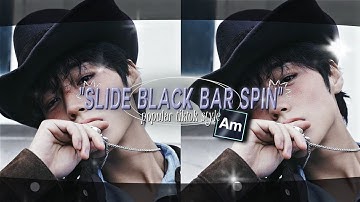 "BLACK BAR SLIDE ROTATE" popular transition Tiktok style Alight Motion