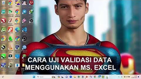 Tutrial Validasi Data Menggunakan Ms. Excel