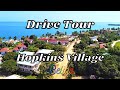 A drive through tour of the friendliest village in Belize, Hopkins village