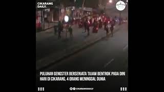 aksi gengster bentrok vs warga korban meninggal 4 orang