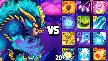 Guardian king vs All Exclusive Skill Dynamons Battle😱|| in dynamons world #dynamonsworld