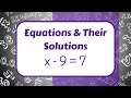 Equations and Their Solutions