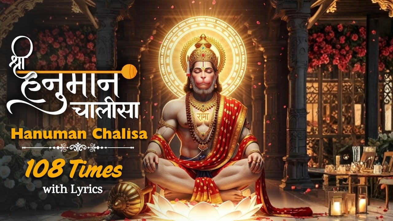 Hanuman Chalisa 108 Times | Remove All Negative Energy & Evil Eye Immediately हनुमान चालीसा 108 बार