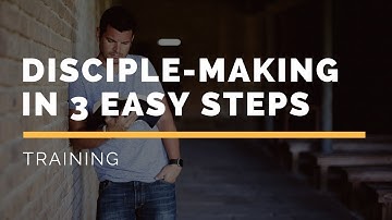 How to make disciples in three easy steps