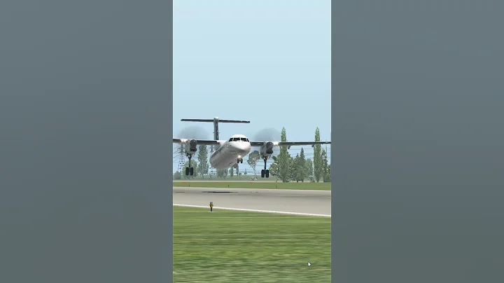 🛬 Biman Dash 8 Q400 Smooth Landing ✈️ #aviation #airplane #xplane11 #shortvideo #shorts