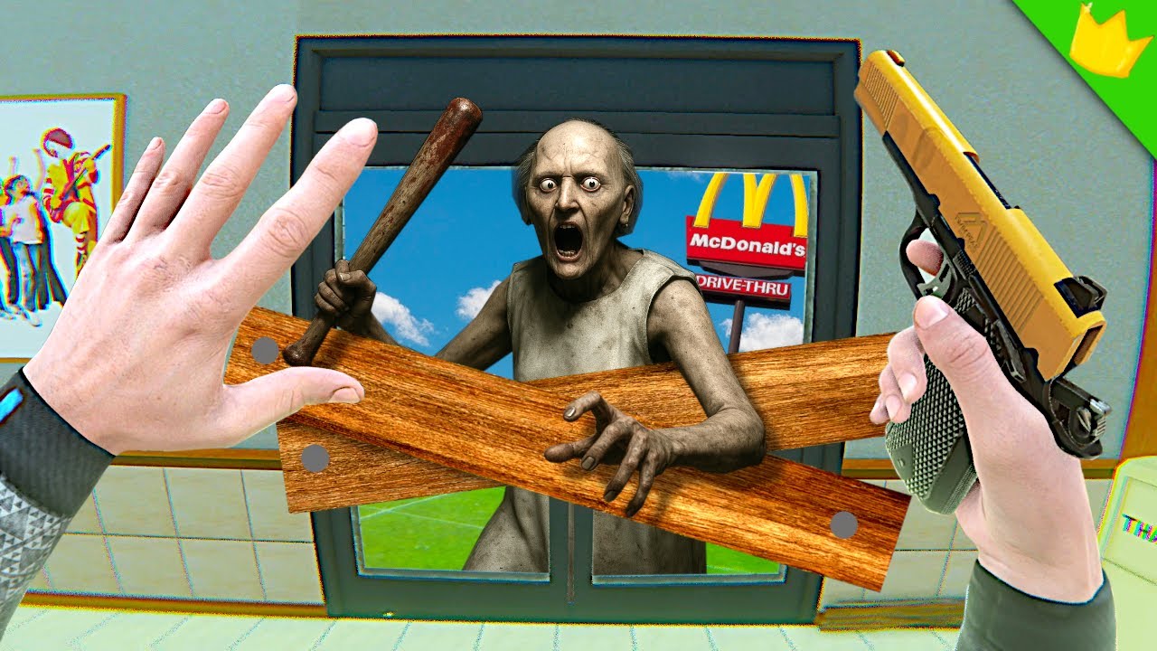 HIDING From GRANNY in a McDonald's In Virtual Reality