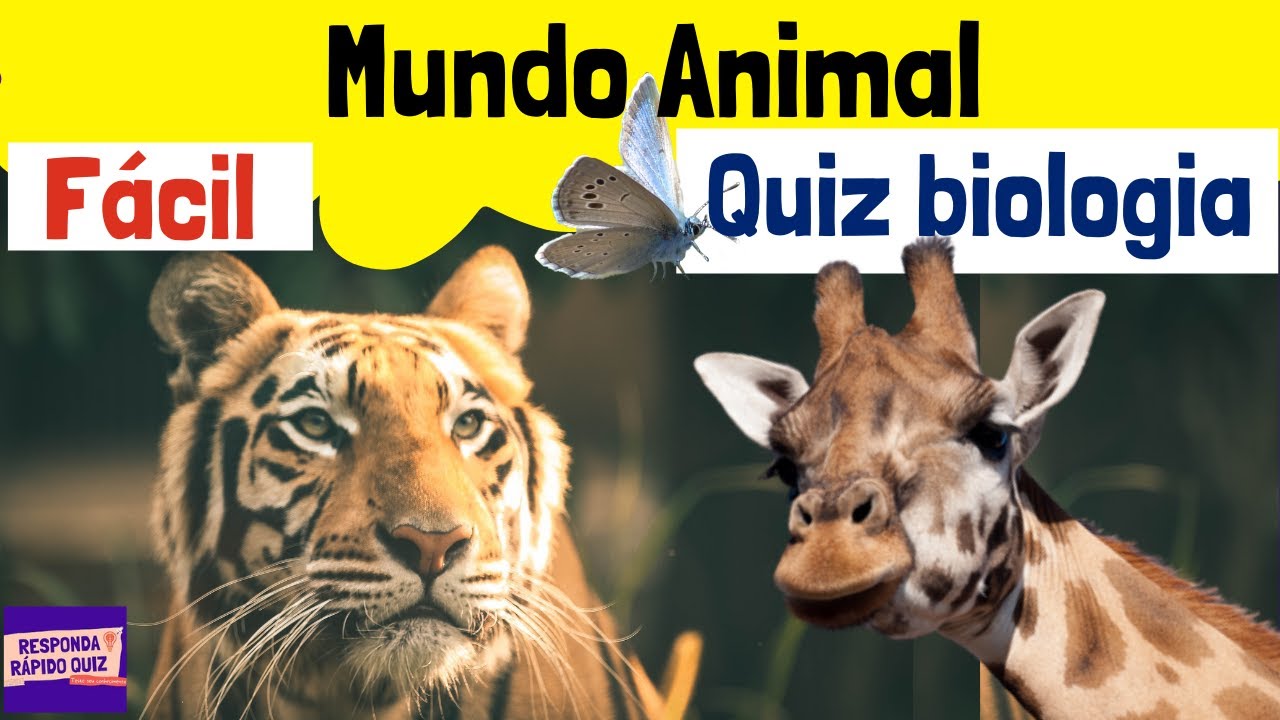 Quiz de Trivia de Animais – 12 Perguntas e Respostas sobre o Reino Animal –  Responda Rápido #1 🦒🦎🐯🐸 