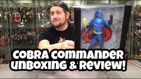 PCS GI JOE Cobra Commander Statue Unboxing & Review!
