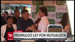 13082026 MANUEL SAAVEDRA PROMULGÓ LEY POR EL MUTUALISTA RED UNITEL
