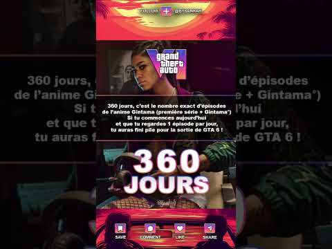 Encore 360 jours d’attente pour GTA 6 !