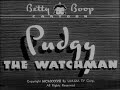 "Pudgy the Watchman" (1938 Original Black & White Cartoon)